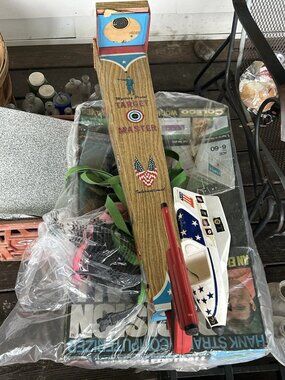 Vintage Ohio Art Tin Target Game & Toy Pistol